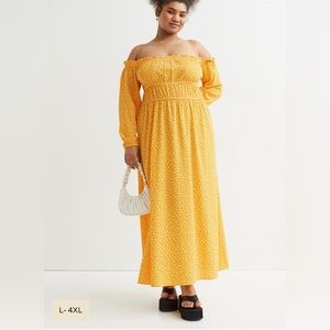 Worn once gently used off the shoulder H&M dress